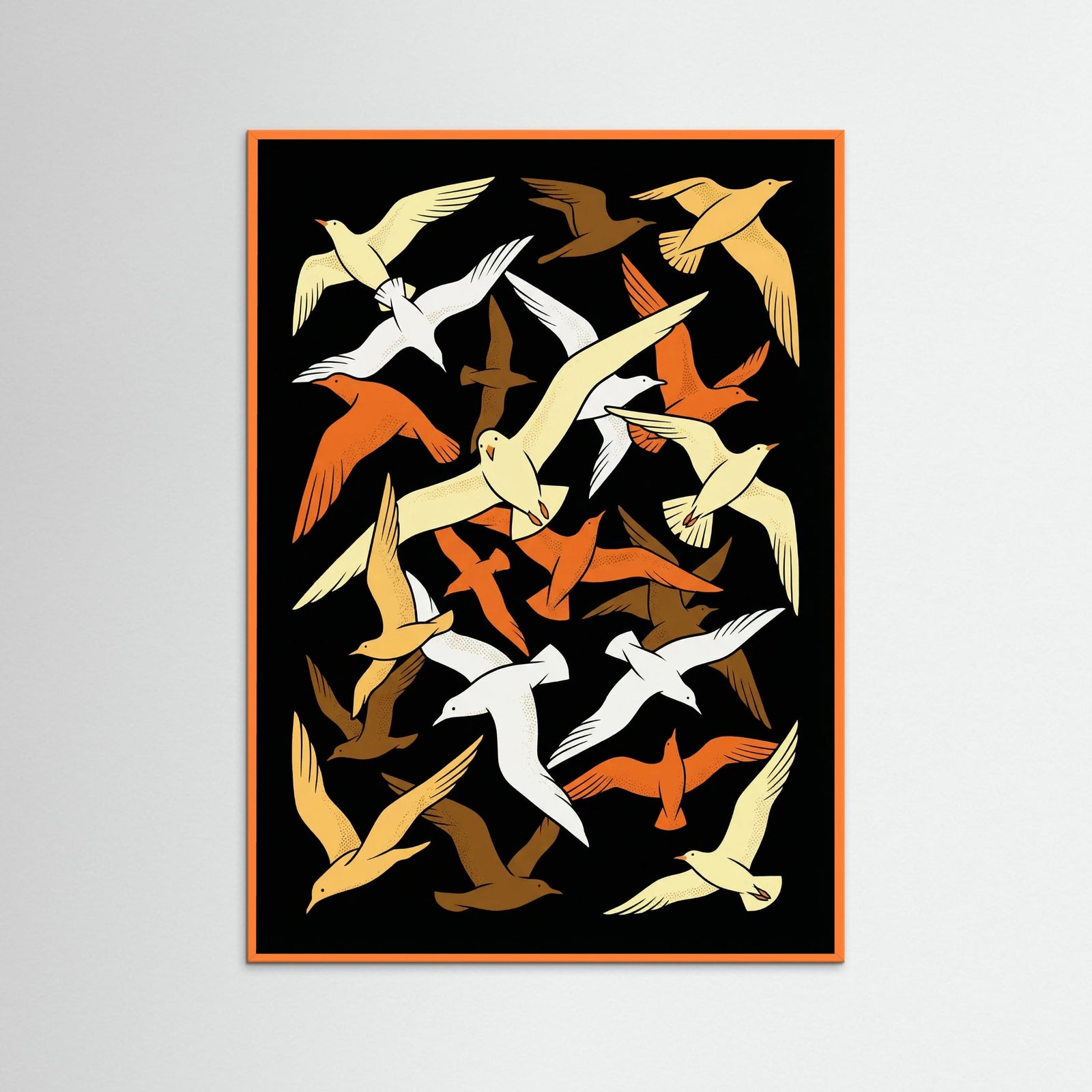 Orange Wood Galloping Spirit