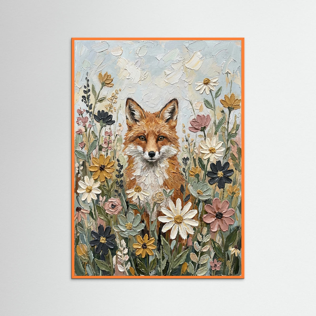 Orange Wood Garden Still Life