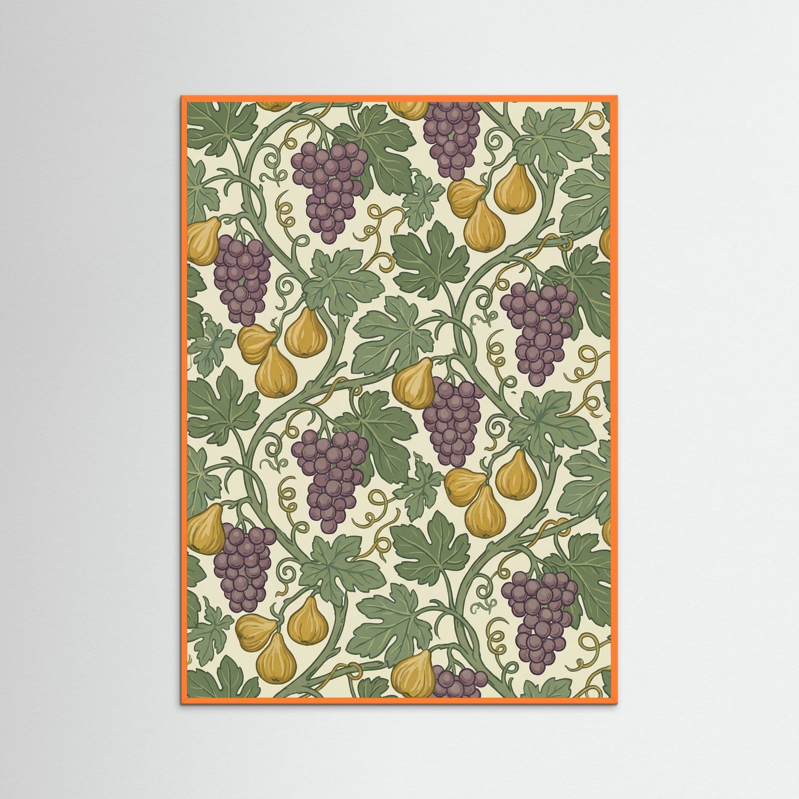 Orange Wood Garden Trellis Motif