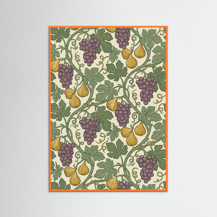 Orange Wood Garden Trellis Motif