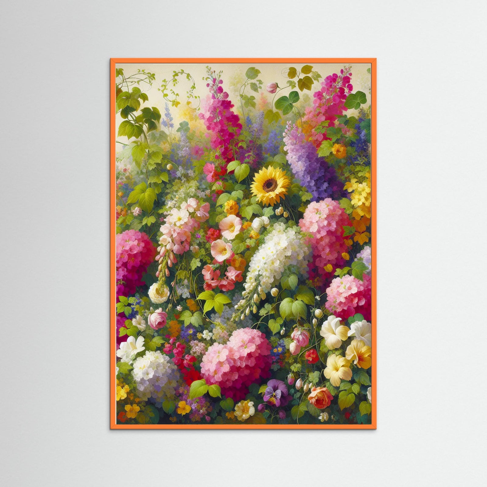 Orange Wood Garden Whimsy