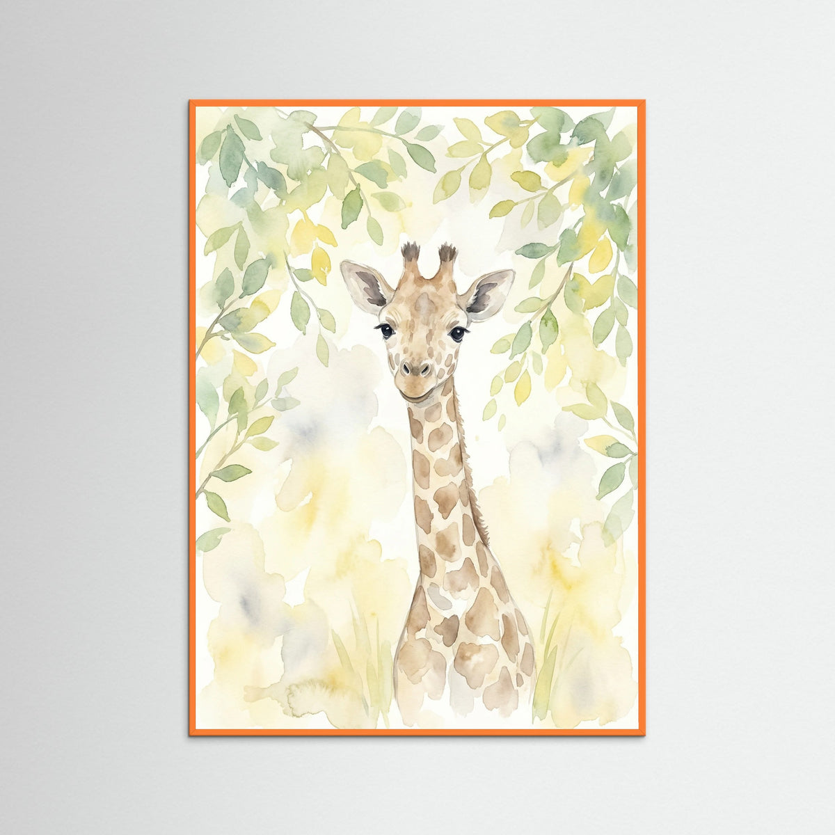 Orange Wood Gentle Baby Elephant