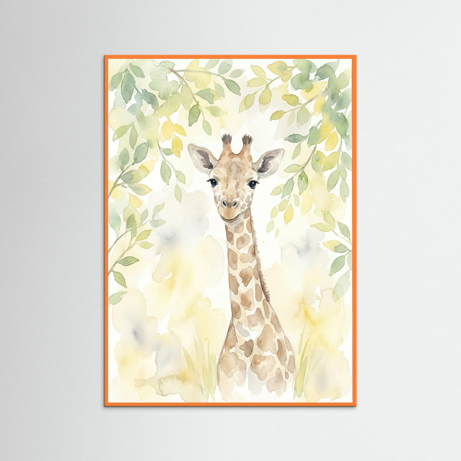 Orange Wood Gentle Baby Elephant