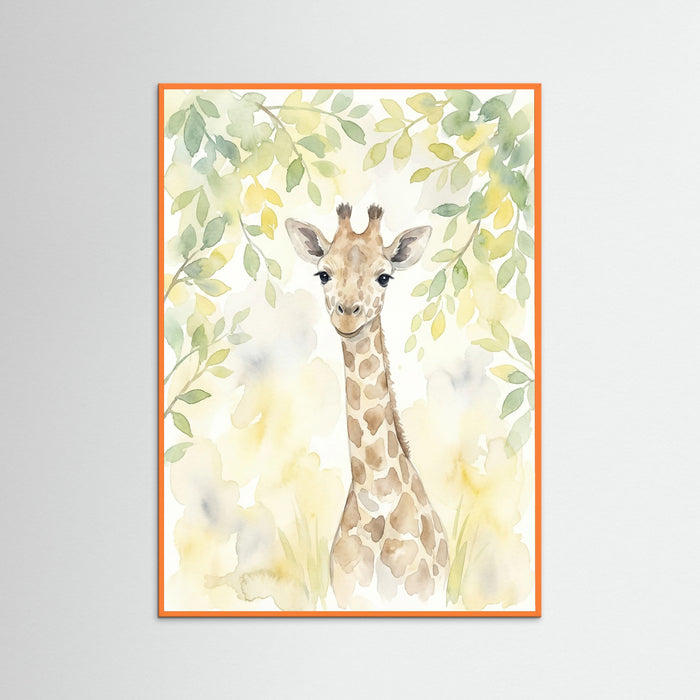 Orange Wood Gentle Baby Elephant