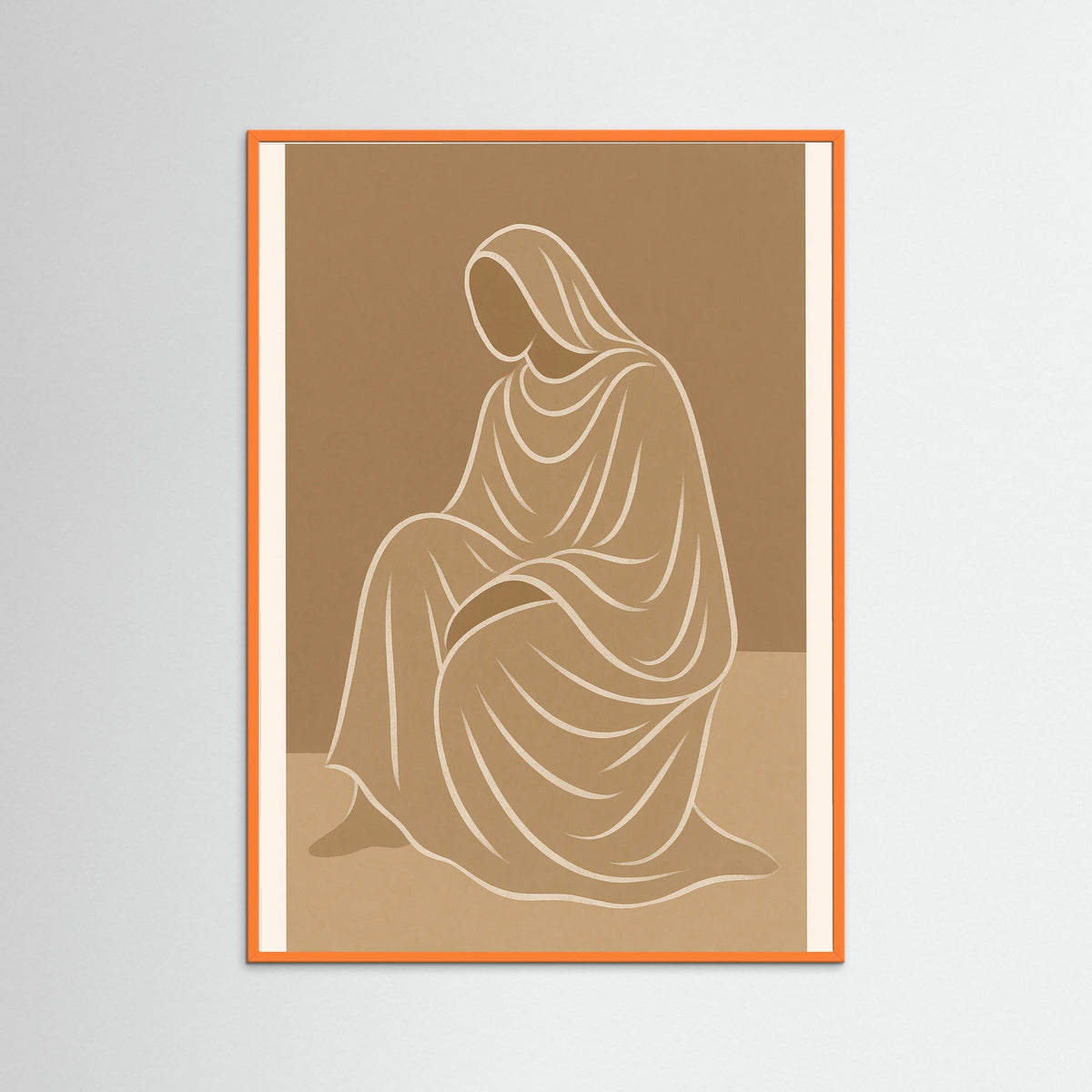 Orange Wood Gentle Contours