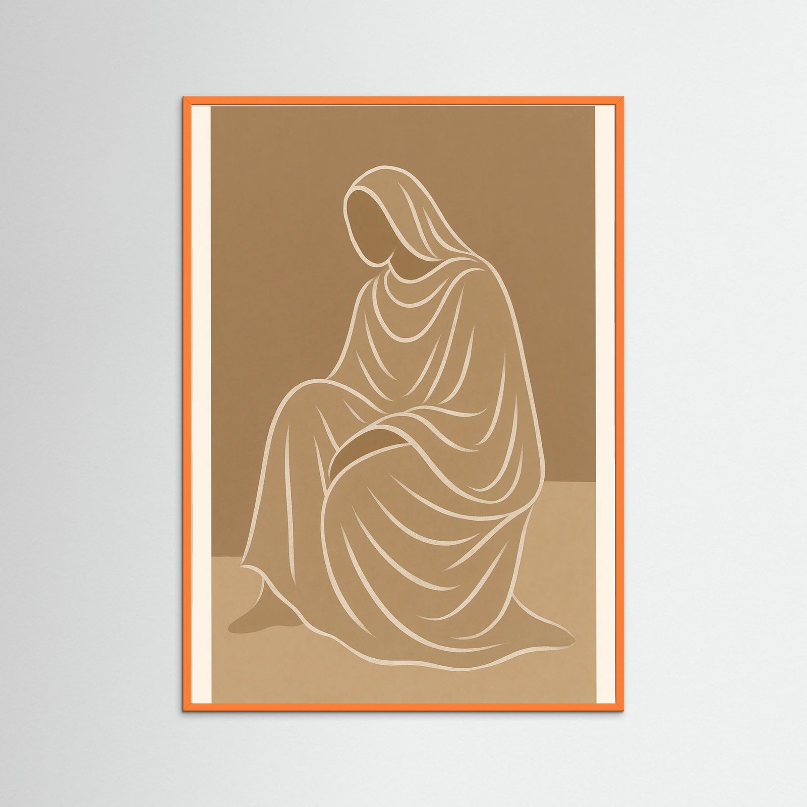 Orange Wood Gentle Contours