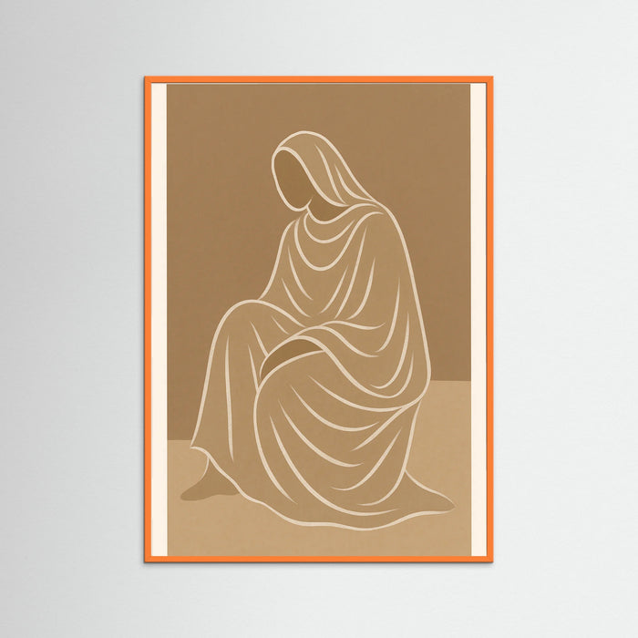 Orange Wood Gentle Contours