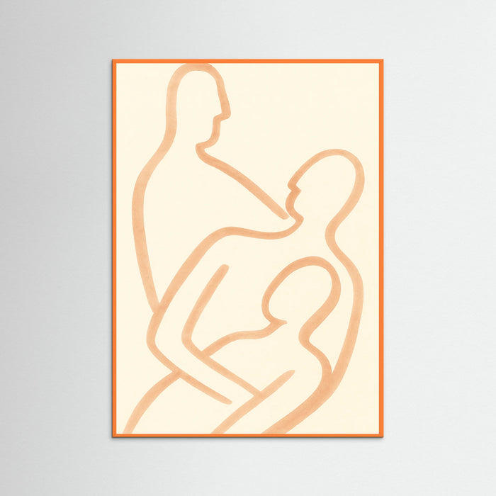 Orange Wood Gentle Contours