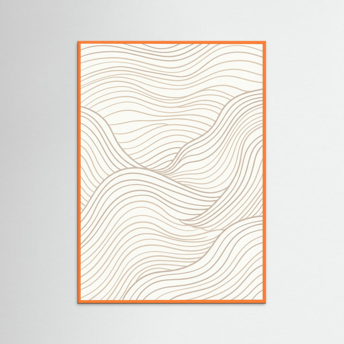 Orange Wood Gentle Curves