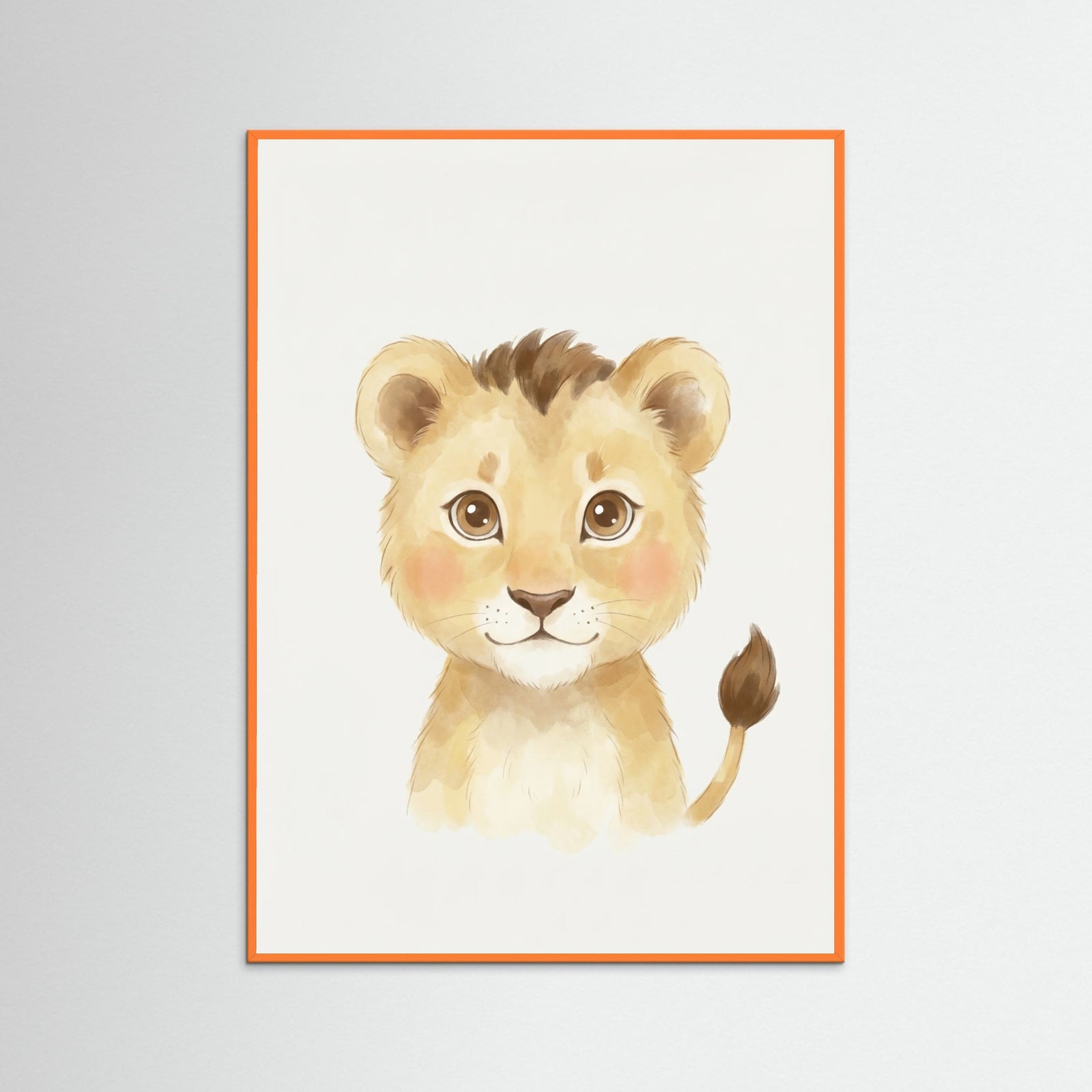 Orange Wood Gentle Giraffe Charm