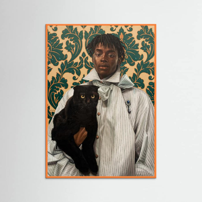 Gentleman with Cat Poster – poster and art print