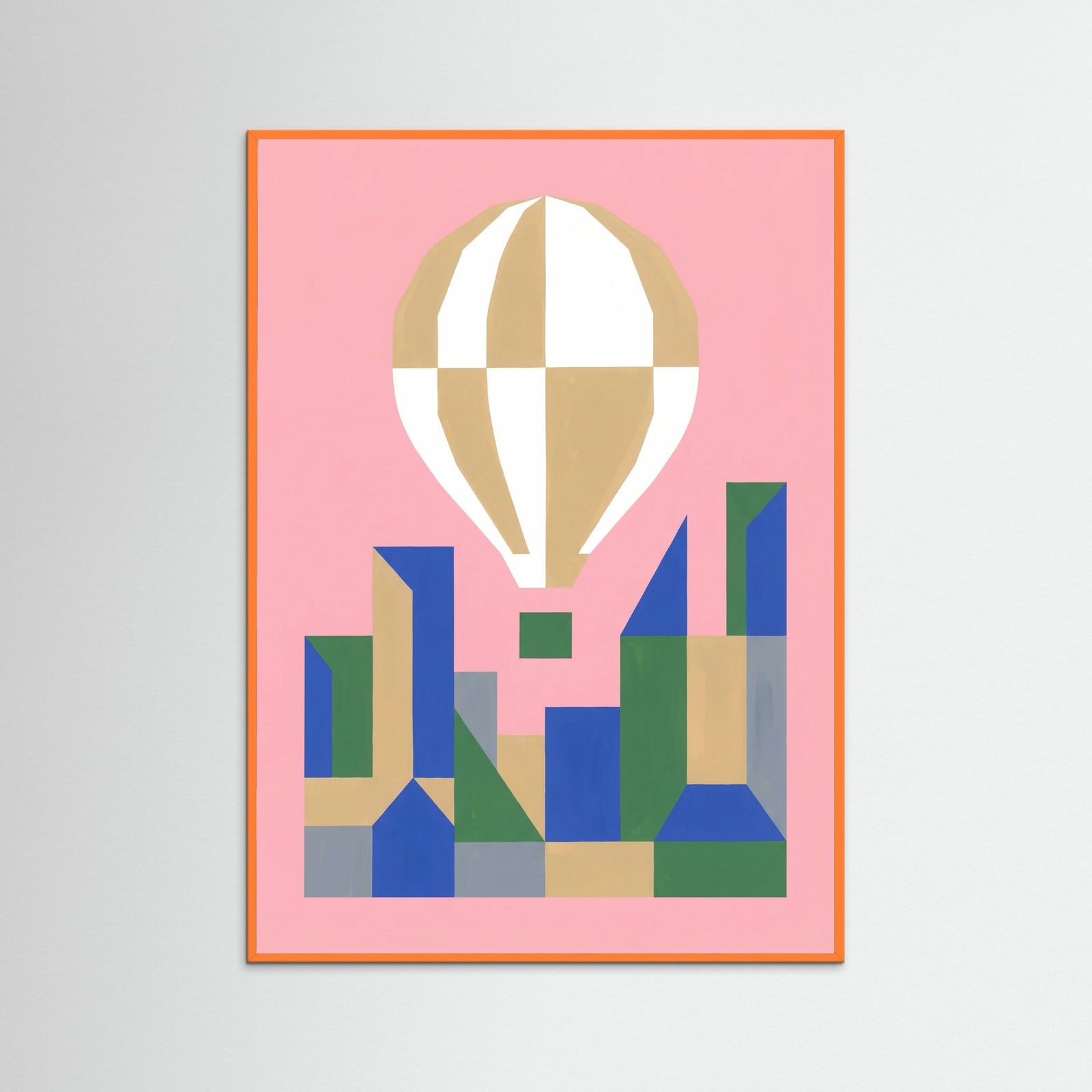 Orange Wood Geometric Ascent