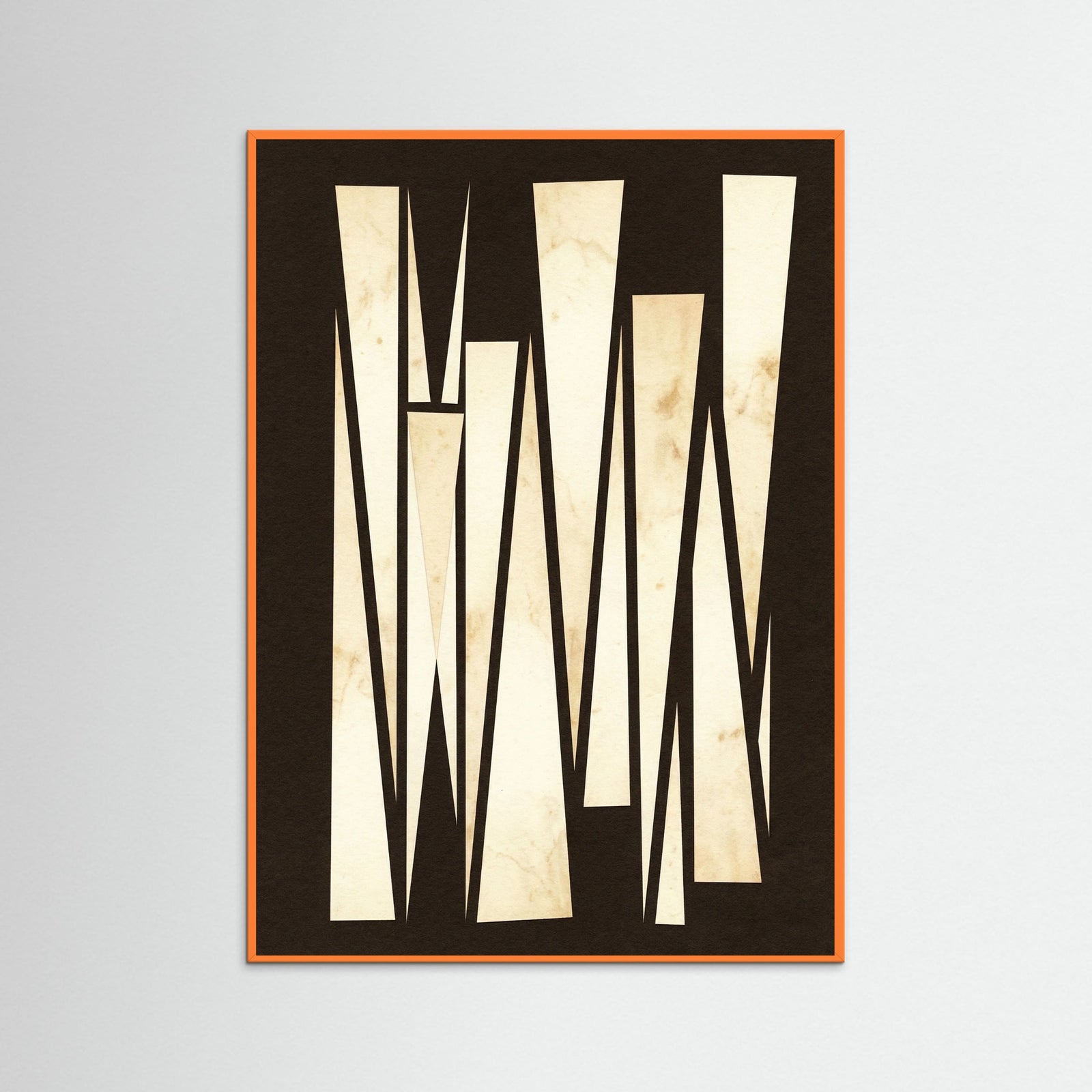 Orange Wood Geometric Contrasts