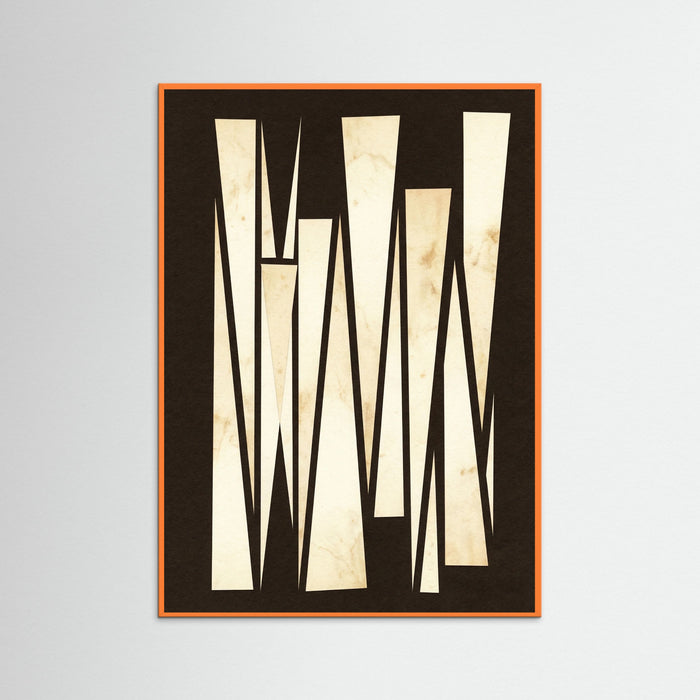 Orange Wood Geometric Contrasts