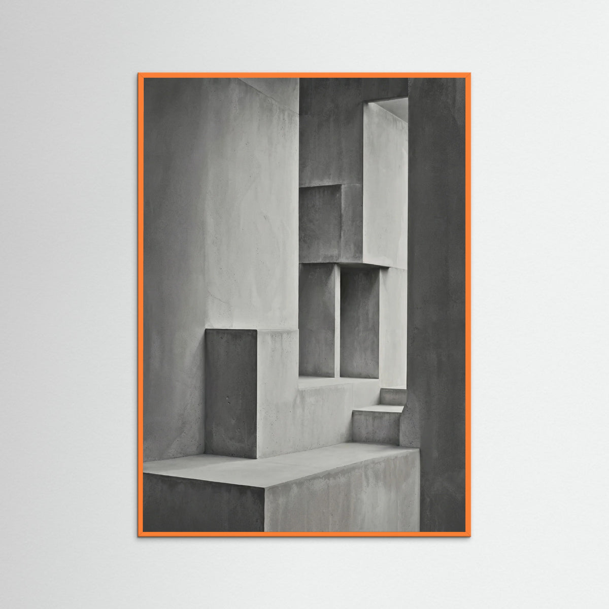 Orange Wood Geometric Depth
