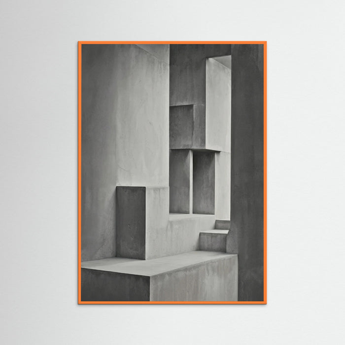 Orange Wood Geometric Depth