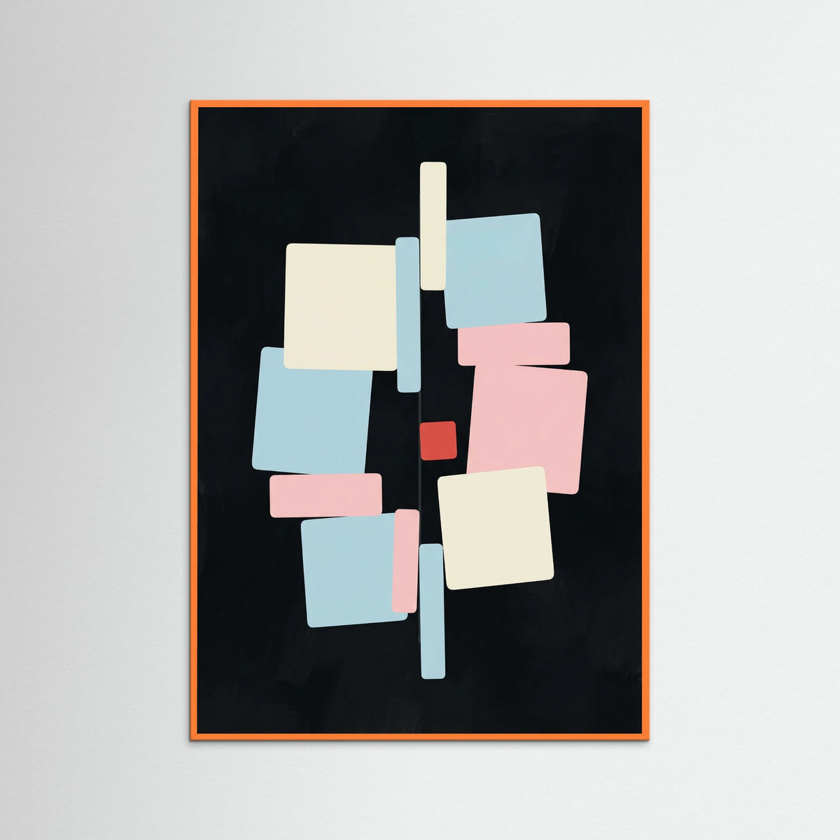 Orange Wood Geometric Focus