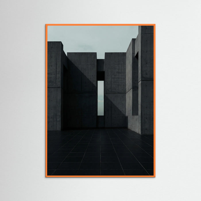 Orange Wood Geometric Gaze