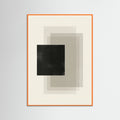 Orange Wood Geometric Layers