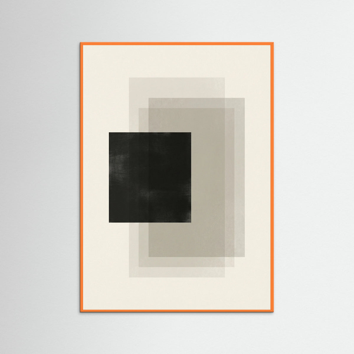 Orange Wood Geometric Layers