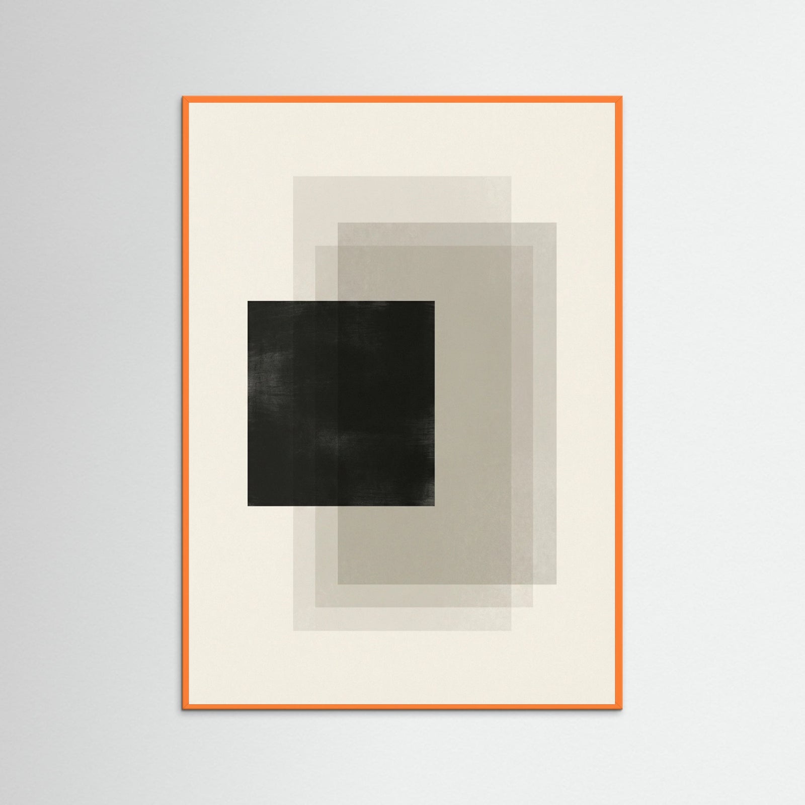 Orange Wood Geometric Layers