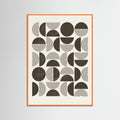 Orange Wood Geometric Rhythms