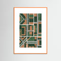 Orange Wood Geometric Structures