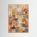 Orange Wood Geometric Village
