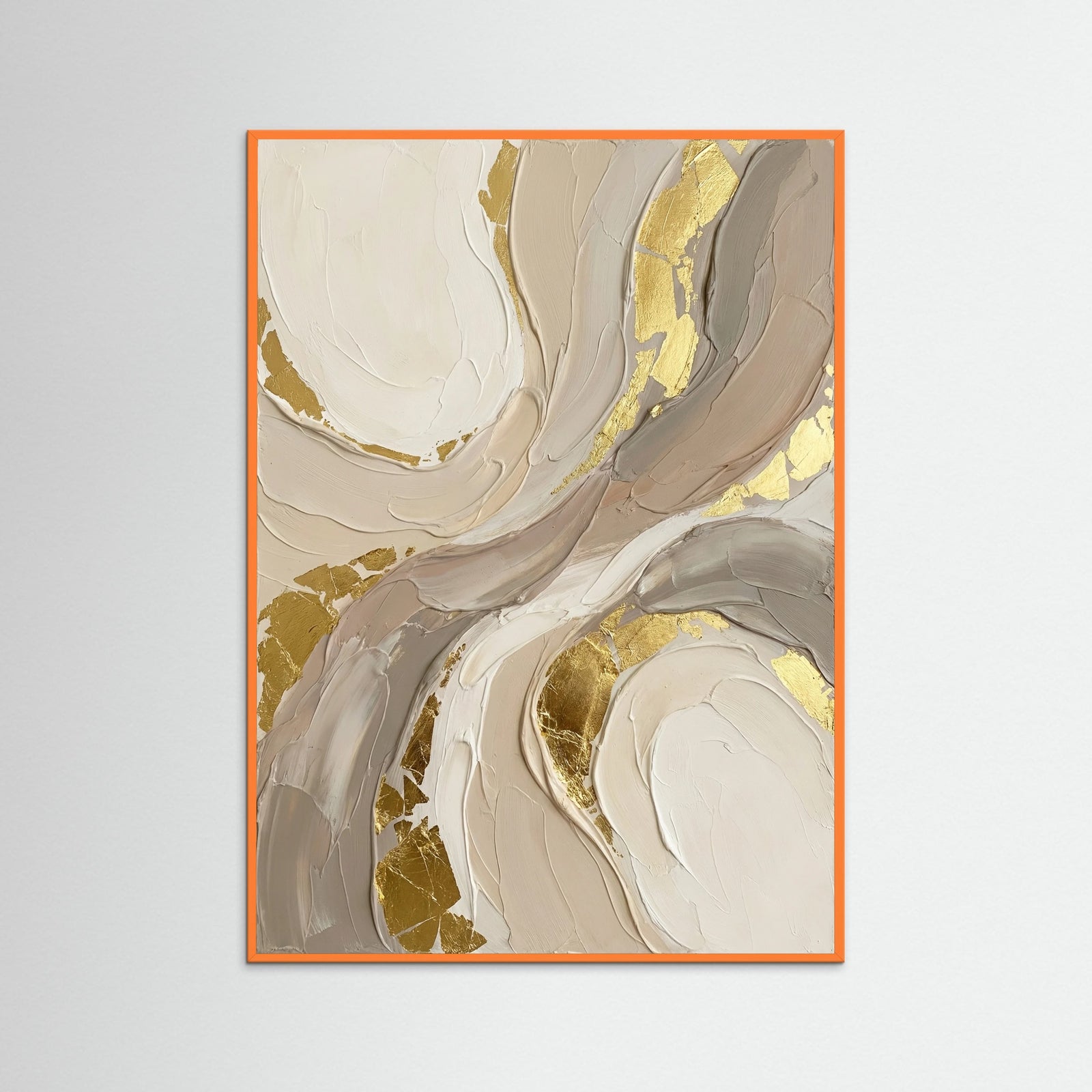 Orange Wood Gilded Mosaic