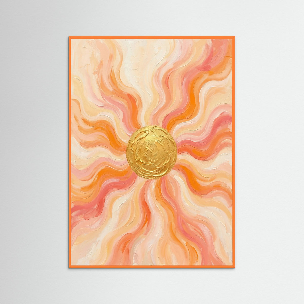 Orange Wood Gilded Radiance