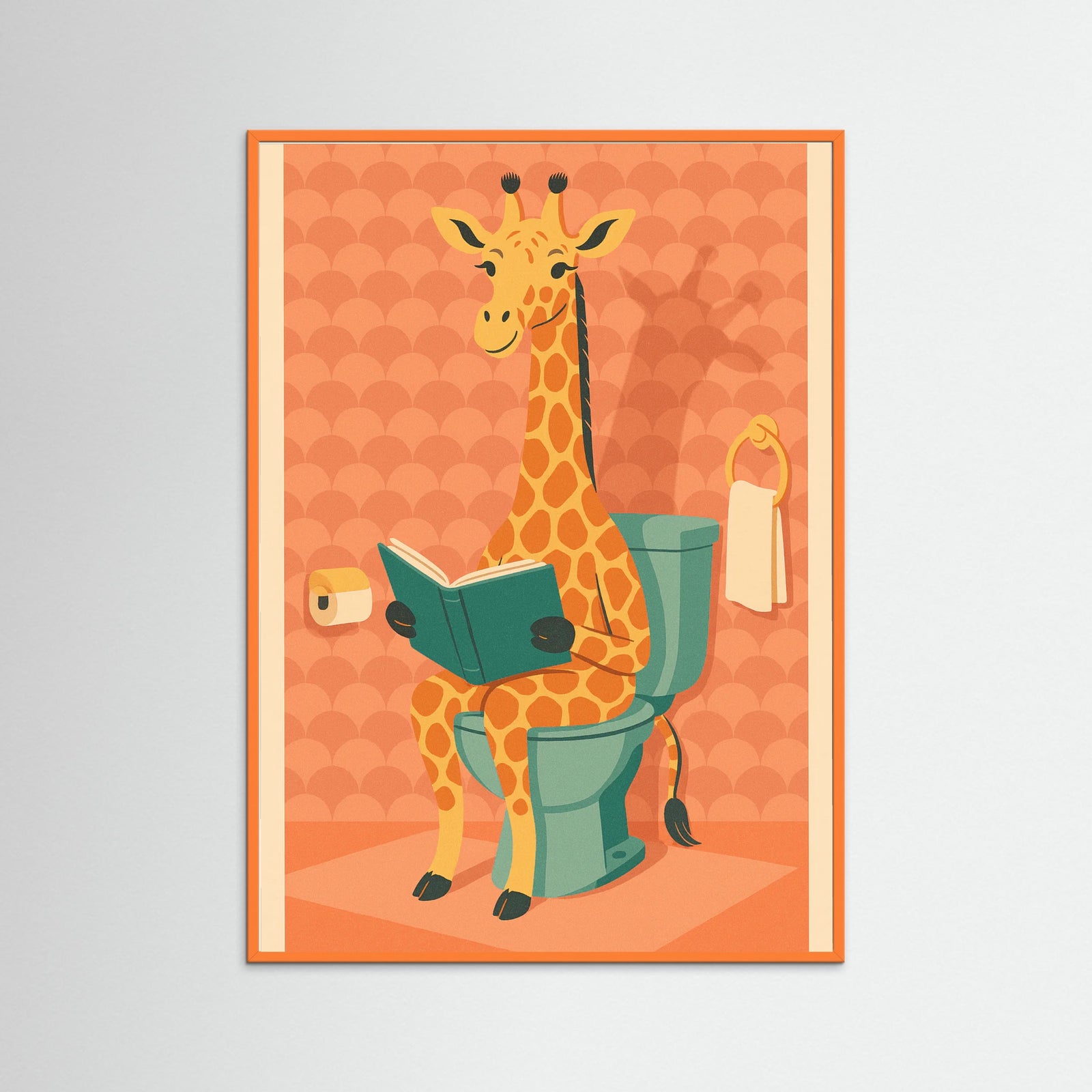 Orange Wood Giraffe Reads