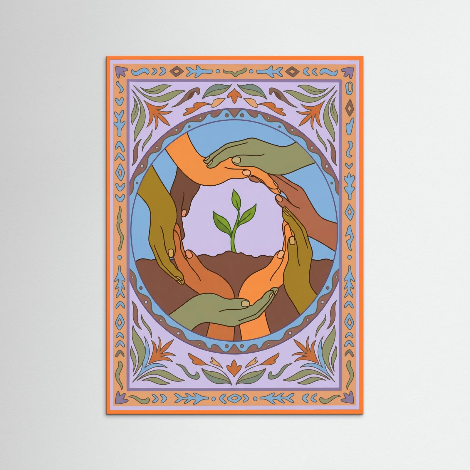 Orange Wood Global Embrace