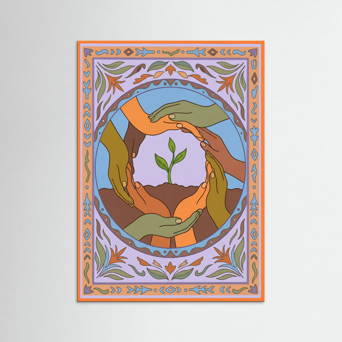Orange Wood Global Embrace