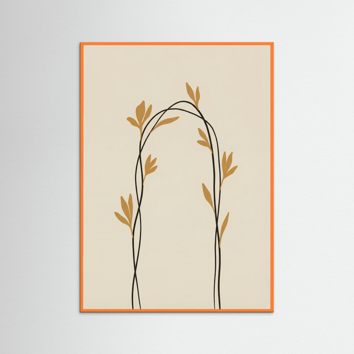 Orange Wood Golden Bloom Ascent