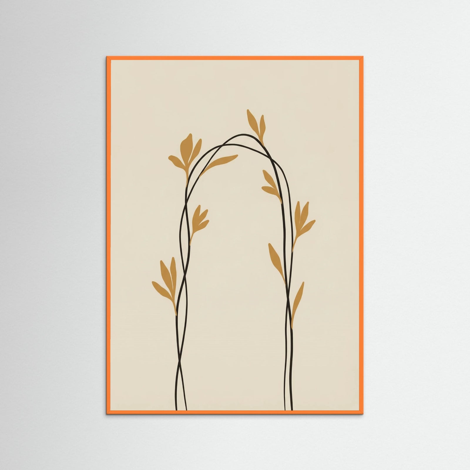 Orange Wood Golden Bloom Ascent