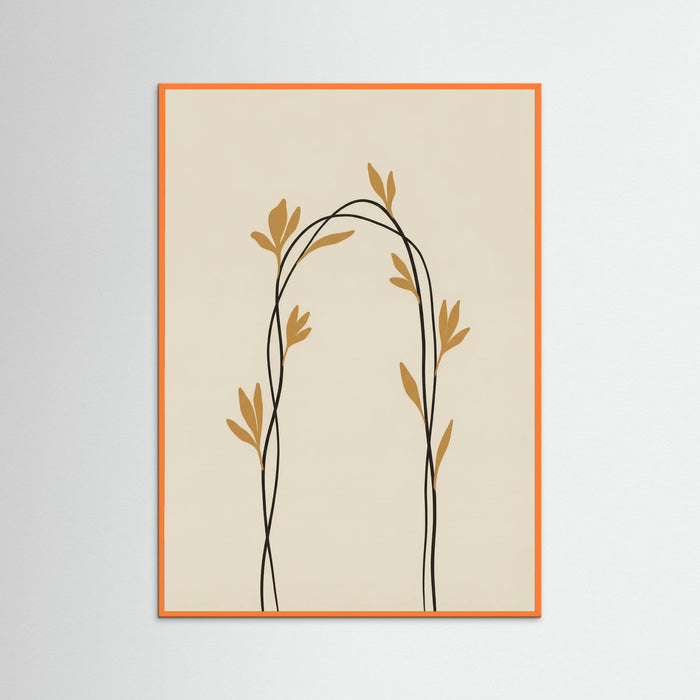 Orange Wood Golden Bloom Ascent