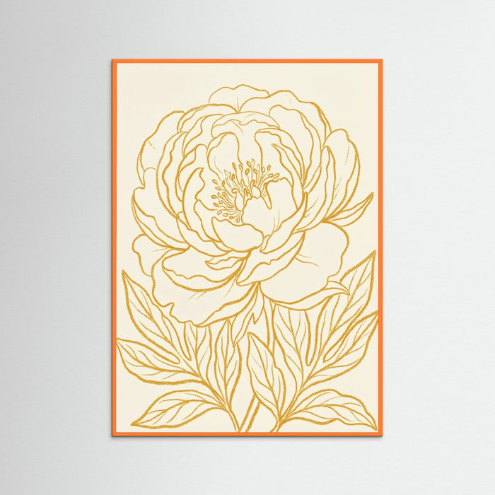 Orange Wood Golden Bloom