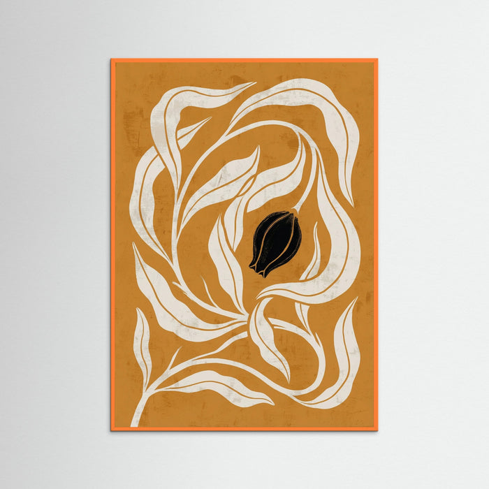 Orange Wood Golden Bloom