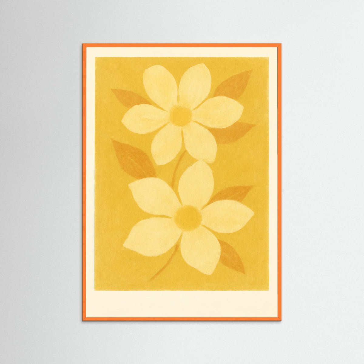 Orange Wood Golden Bloom