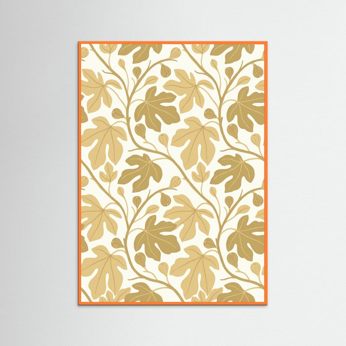 Orange Wood Golden Botanical Harmony