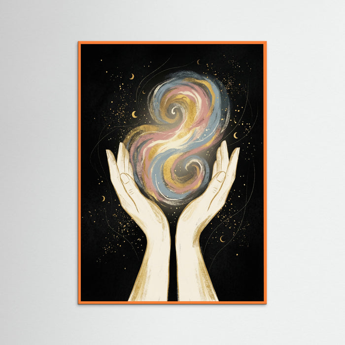 Orange Wood Golden Contemplation
