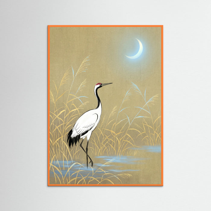Orange Wood Golden Cranes