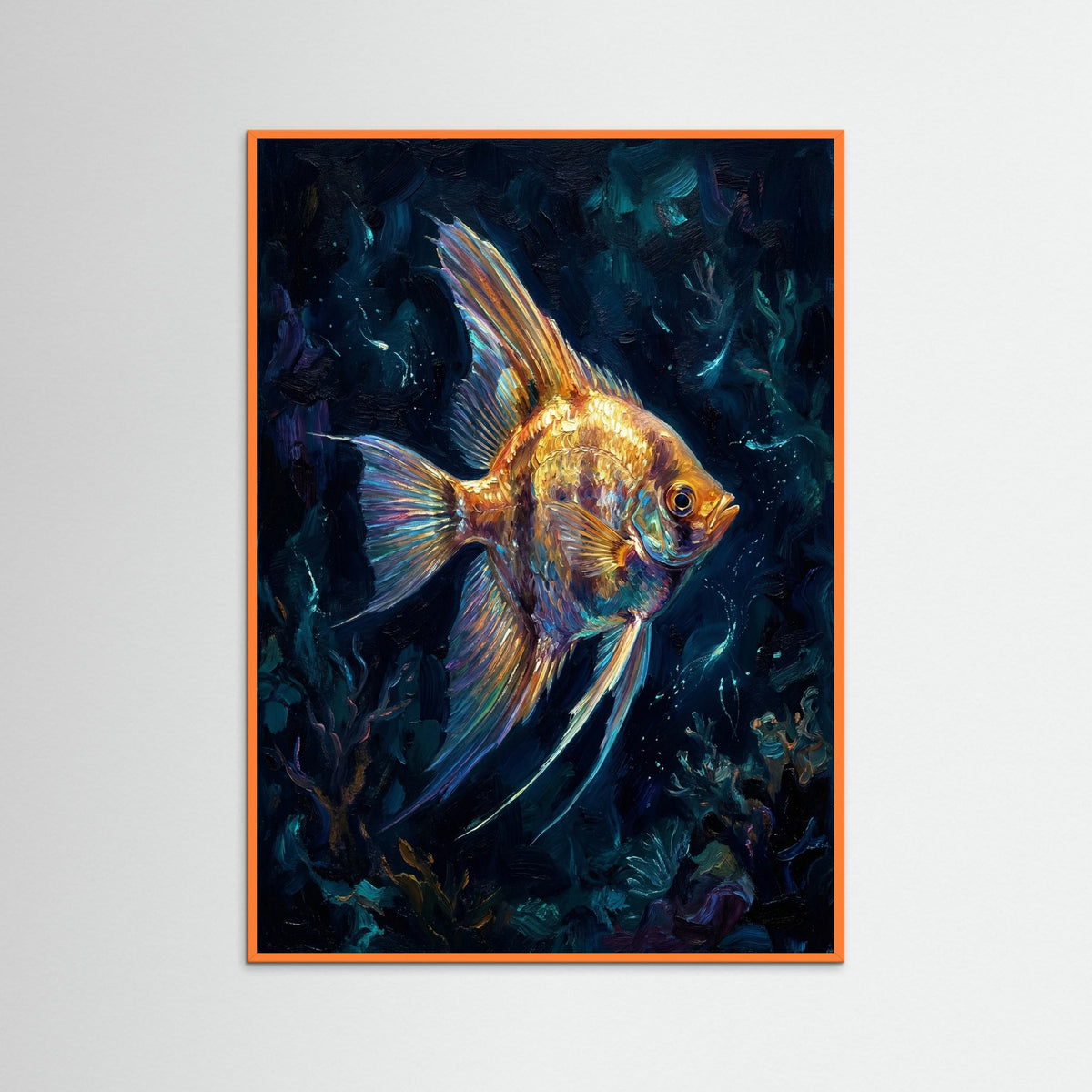 Orange Wood Golden Depths