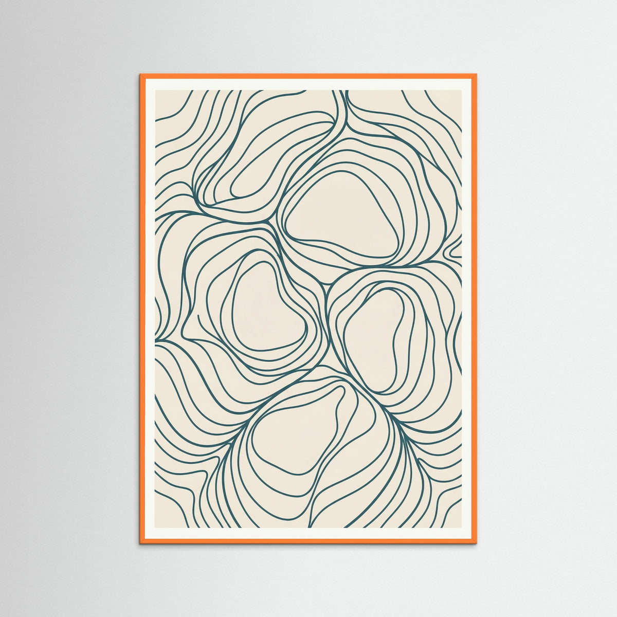 Orange Wood Golden Flow