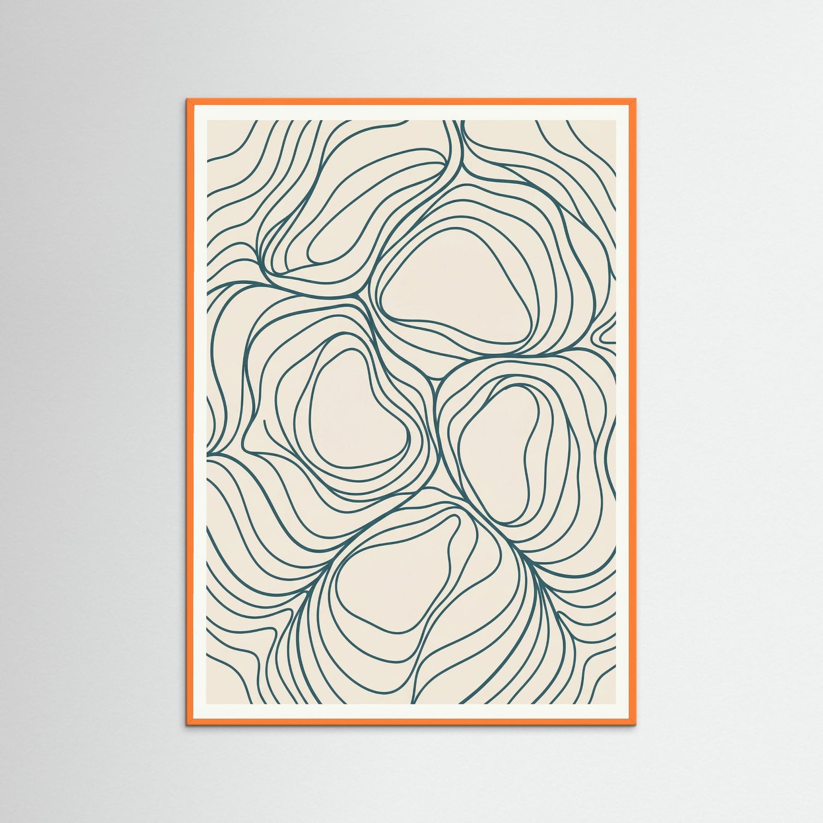 Orange Wood Golden Flow