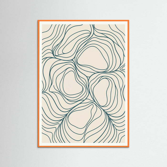 Orange Wood Golden Flow
