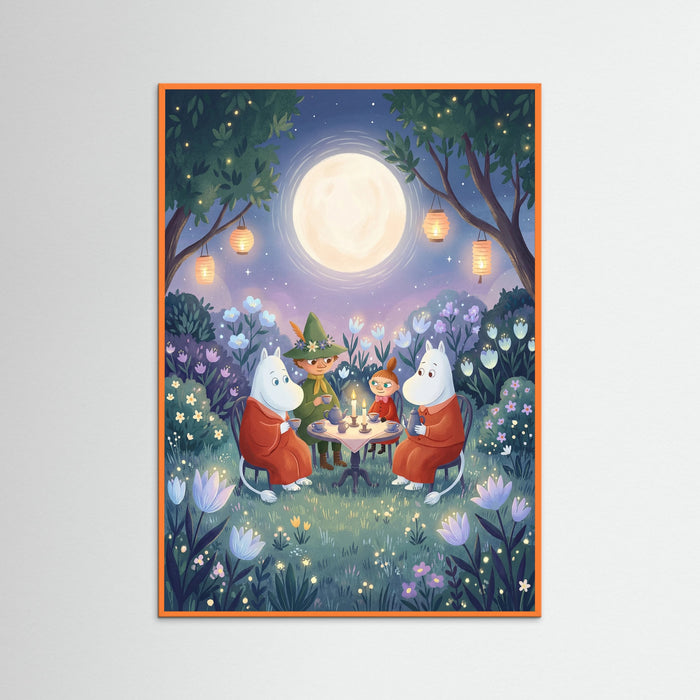 Orange Wood Golden Horizon Serenity