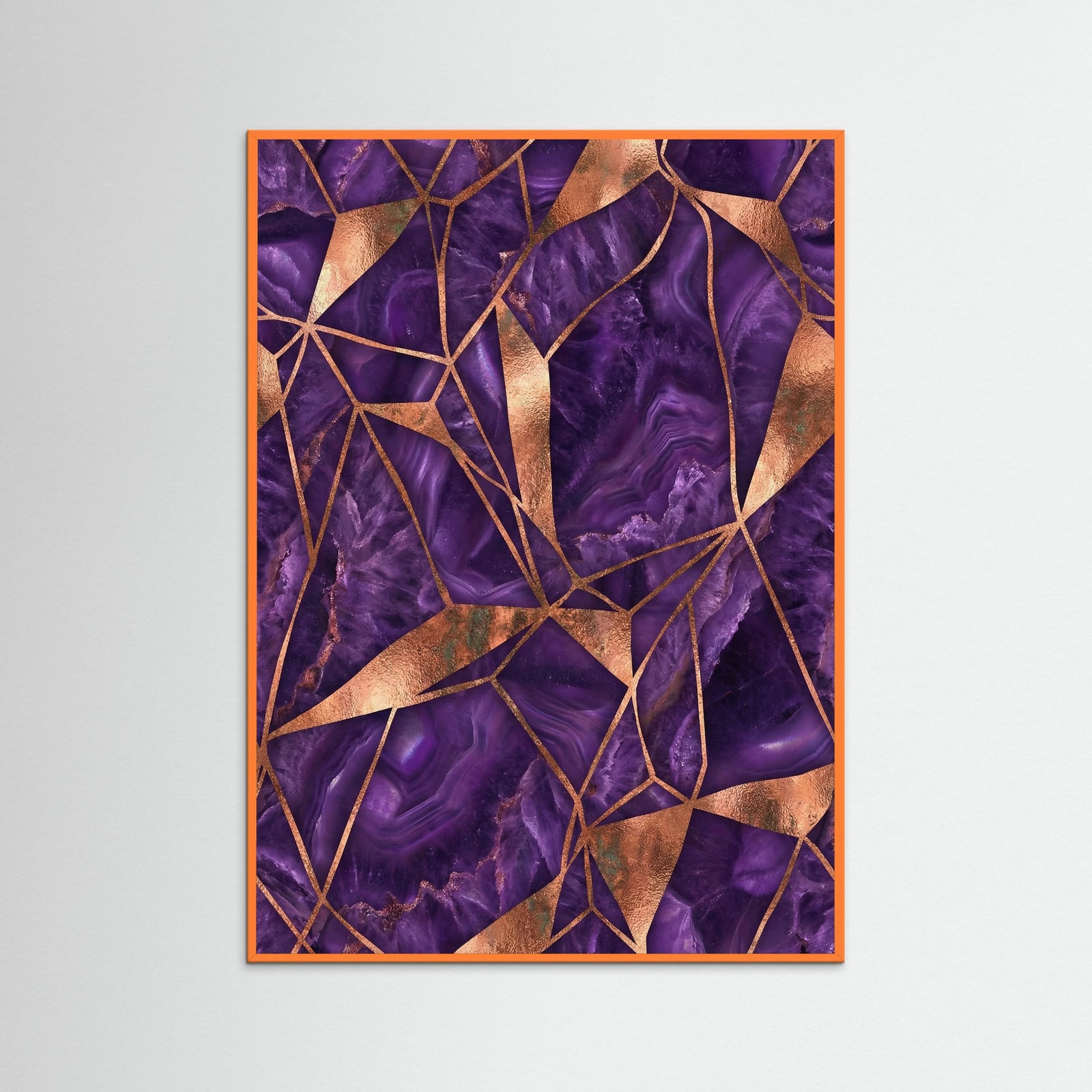 Orange Wood Golden Malachite