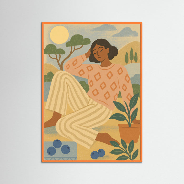 Orange Wood Golden Nostalgia