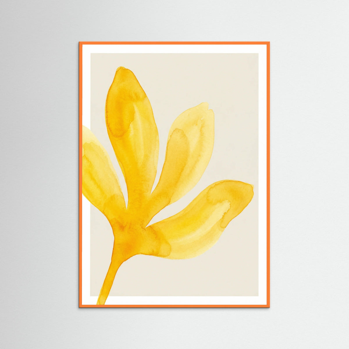 Orange Wood Golden Organic Forms